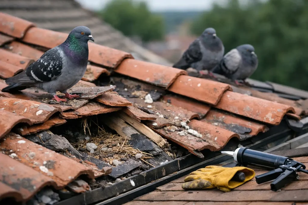 Pigeon Roof Damage Signs, Costs and Prevention